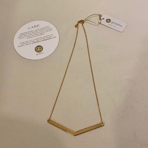 NWT Gorjana Chevron Bar Necklace